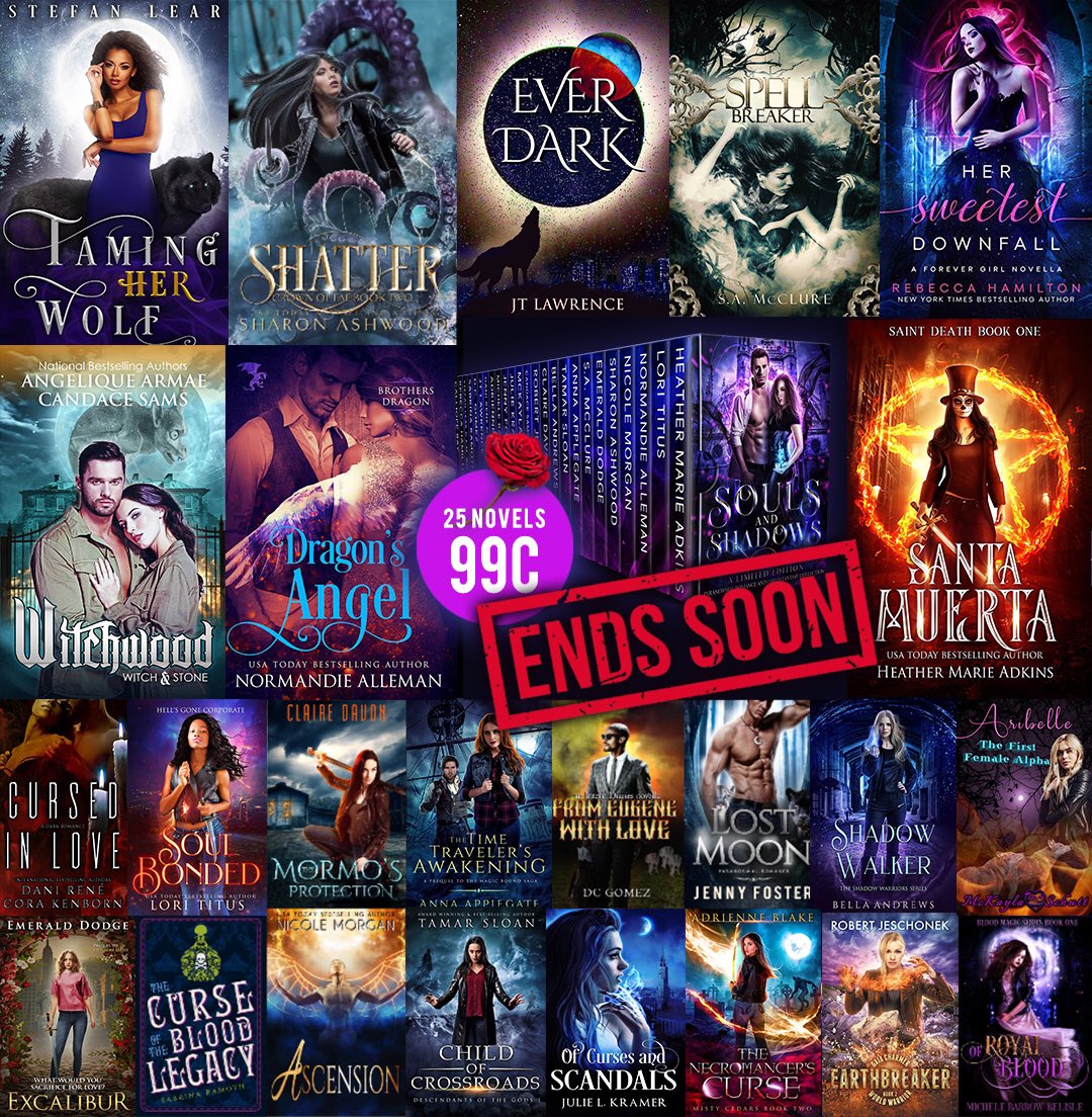 Venture into the realm of #SoulsandShadows ... 
smarturl.it/soulsshadowsna
20+ Paranormal Romance &amp;
Urban Fantasy novels in one 99cent set!
NOW AVAILABLE to download &amp; read. 
Don’t miss your chance -
 the price goes up soon! 
1-click today #Kindle 
#AmReadingRomance