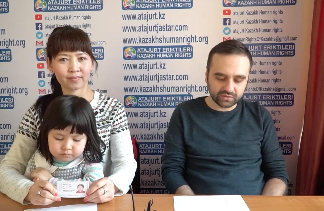 XJscholars's tweet photo. VIDEO: Shalkar Nukan was in a camp for over a year; now under house arrest. He arrived in China with a new passport obtained from the Chinese consulate in Almaty, but was detained bc the police only had a record of his old passport. 

via @atajurt_kazak

https://t.co/Cyx0WBI2yb https://t.co/S3iB76qigE