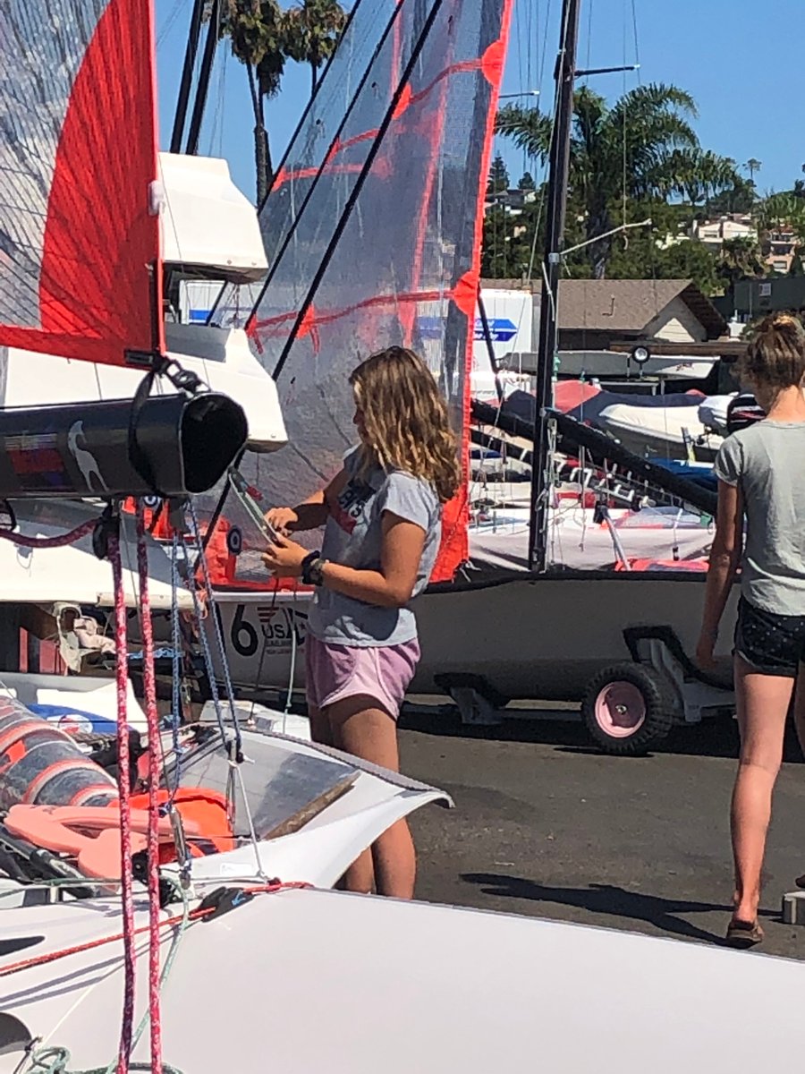 Having fun hosting the US Junior Women's Sailing Championship!  80 young women having fun sailing! #USSailing #IdaLewis19