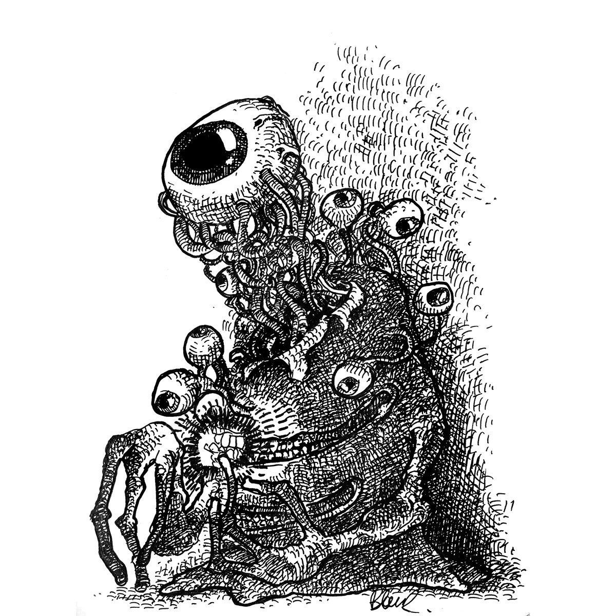 bloukBlouk's tweet photo. StreMon °6 #stremon #monstre #art #illustration #drawing #sketchbook #artsy #graphic #ink #analogical https://t.co/ng5ralqeZV