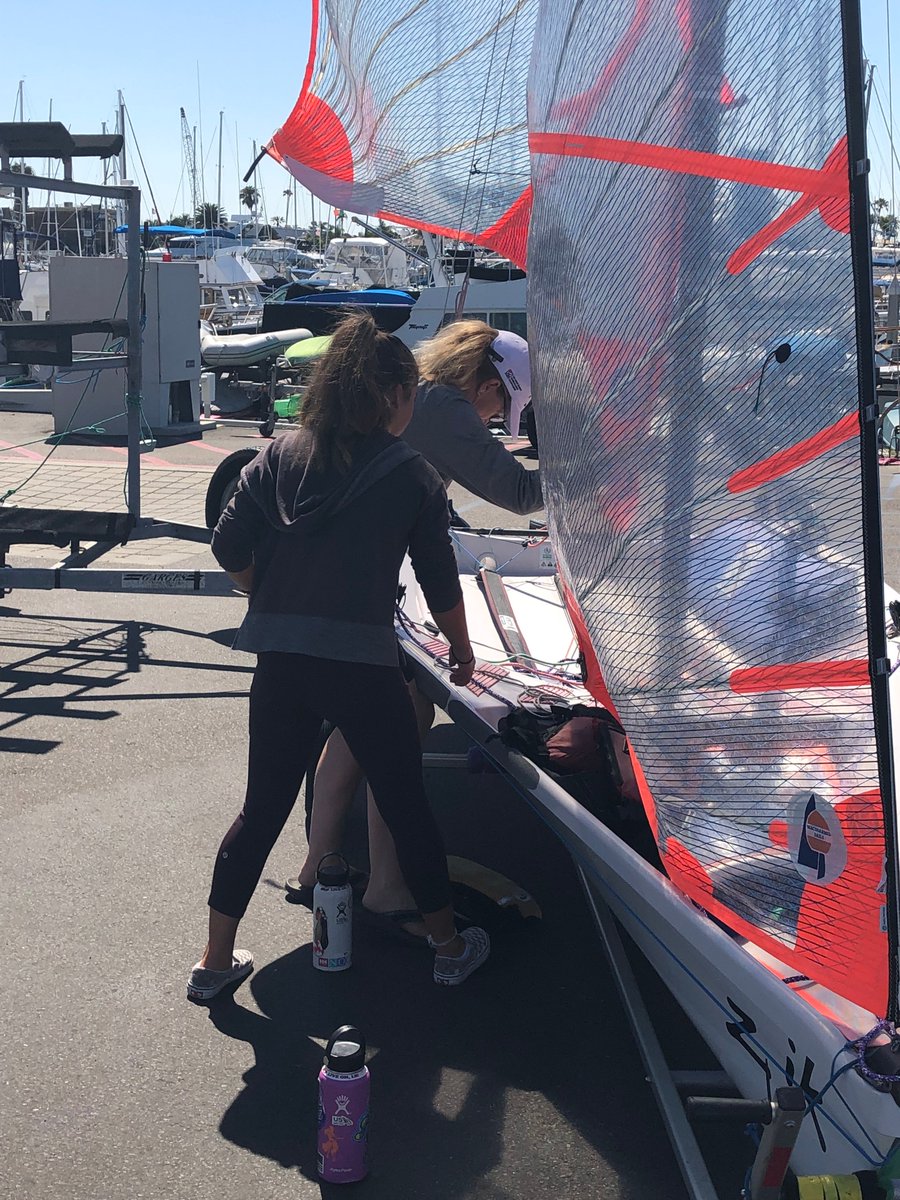 Fantastic to have the first 29er Fleet in the US Junior Women's Sailing Championship. #SDYC #Skiffsailing  #IdaLewis19 #USSailing