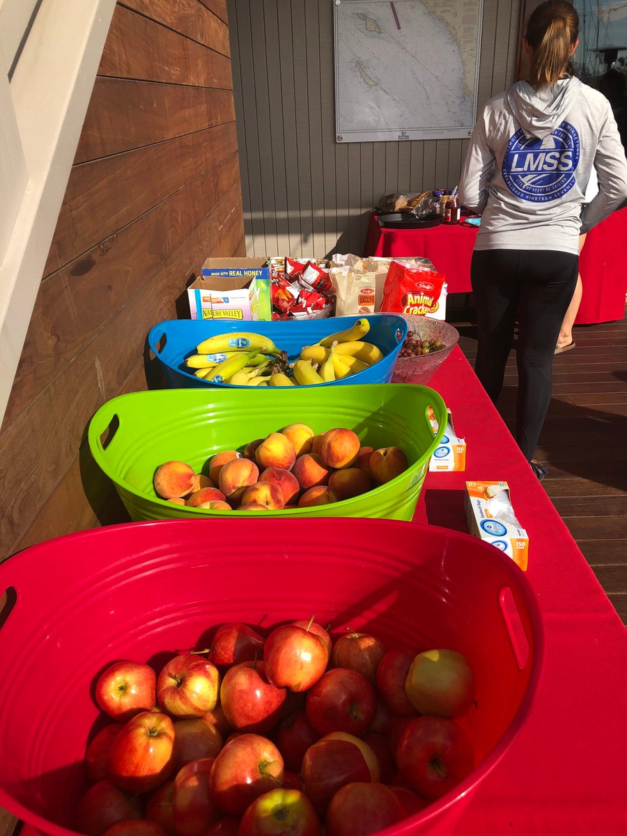 Started the day at <a href="/SDYC1886/">San Diego Yacht Club</a> for the US Junior Women's Sailing Championships with a little Yoga Stretch on the lawn before a healthy breakfast. <a href="/ussailing/">US Sailing 🇺🇸⛵️</a> #idalewis19