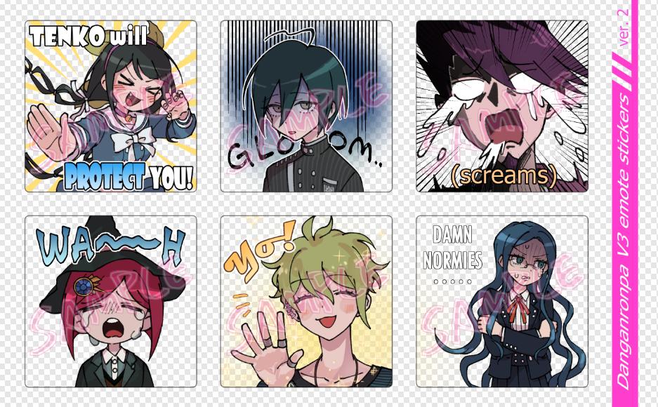 he,wwo i made more stickers!!! the bgs clear so theyd be good for sticking on stationary/journals/etc!!!
theyll be up online too when i open my store tonight :3x
