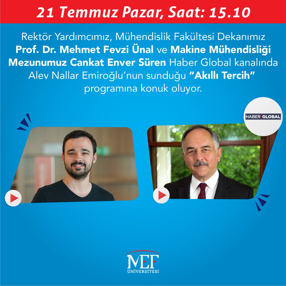 #MEFuniversitesi #MEFcanlıyayın #Canlıyayın #TVnet #Akıllıtercih