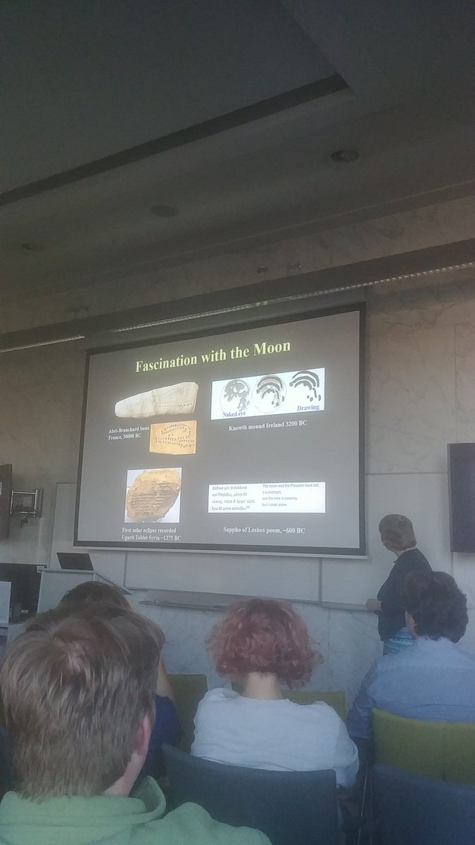Prof. Ewine van Dishoeck shows us how humans have been fascinated with the Moon for millenia! #IAU100 #AoTLeiden