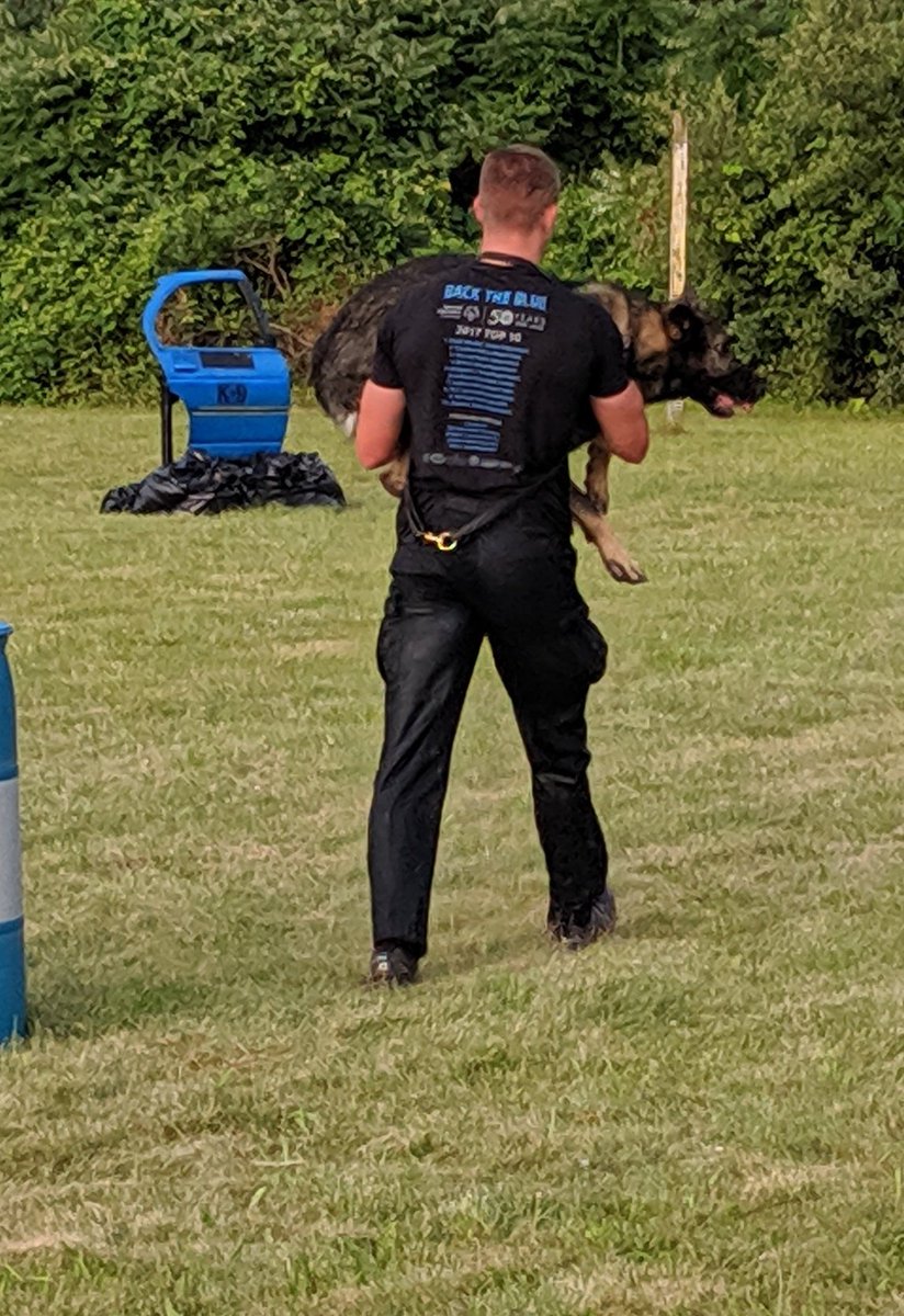 LET'S GO!!! Congrats to @SCfootball_ alum John Carlson and his partner Bane for taking 3rd in the K9 Olympics hosted by @CTCorrections. John played high school FB @cromportFB, the town he currently protects. He was captain at SC and a CJ major. #whysc #tradition #BROTHERHOOD #K9