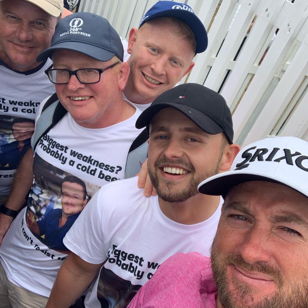 stewst's tweet photo. Class day @TheOpen. Met the legend @Graeme_McDowell #coldbeer #TheOpen #TheOpenChampionship #legend #yikes #teleportation #winner https://t.co/UGmx4Mo0KY