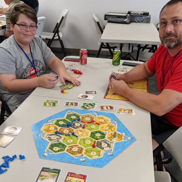 The Dallas Games Marathon is going strong. Settlers of Catan is being played along with many others. As one of the pillars of modern boardgames it has held up quite well and is still used as an intro game for people new to board games.
#boardgames #catan… ift.tt/2JIWXKS