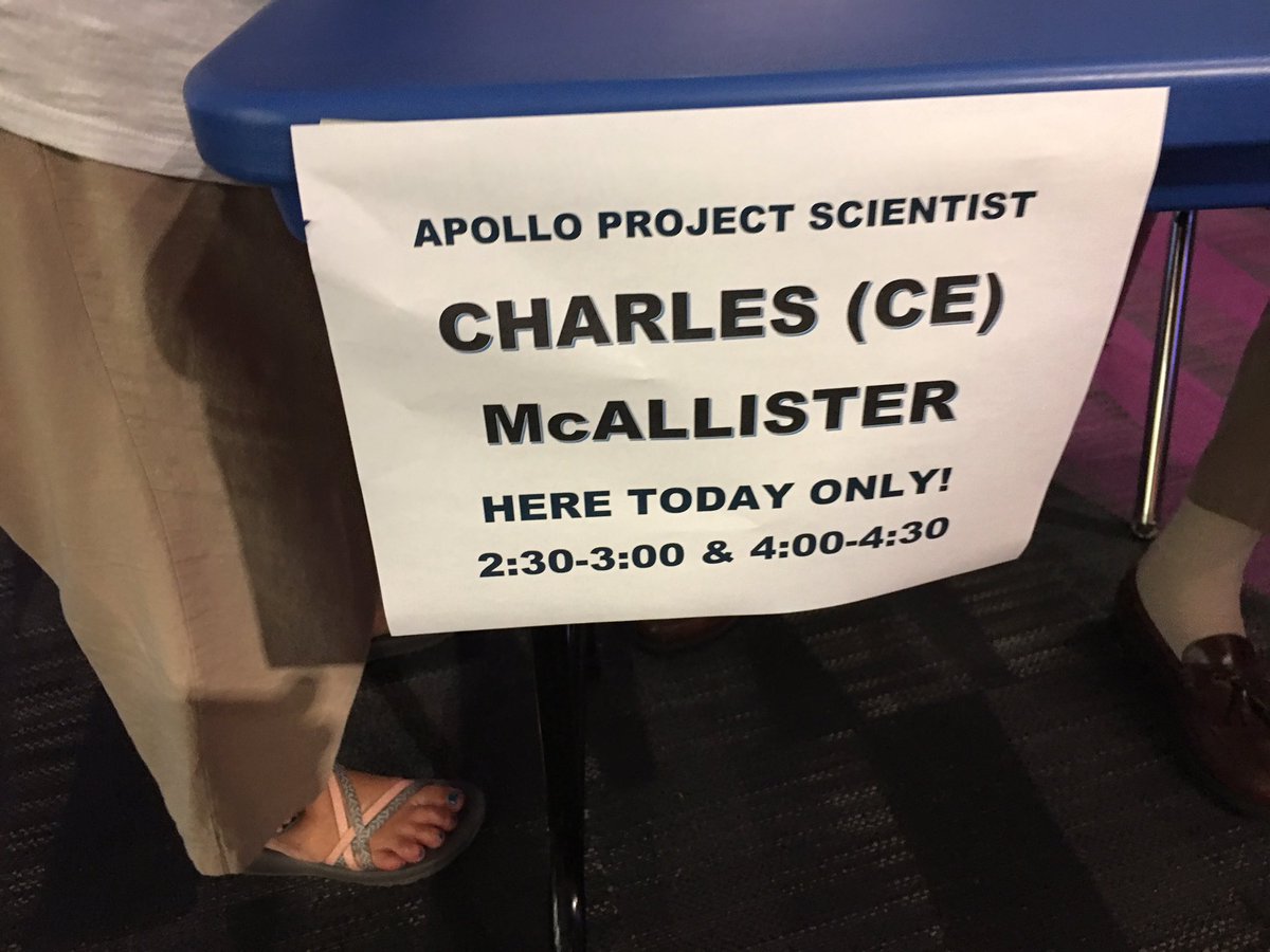 SmithDRay's tweet image. Don’t miss an opportunity to meet someone who worked on the Apollo program, Charles McAllister, at #AMSE!