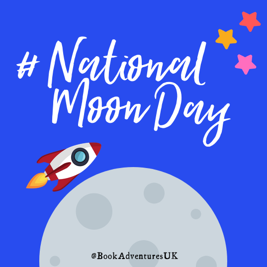 KidsAdventureUK's tweet photo. National Moon Day on July 20th commemorates the day man first walked on the moon in 1969. Who's been reading books about space this week? #childrensbooks #nationalmoonday #moonlanding https://t.co/TAKMoiP0t4