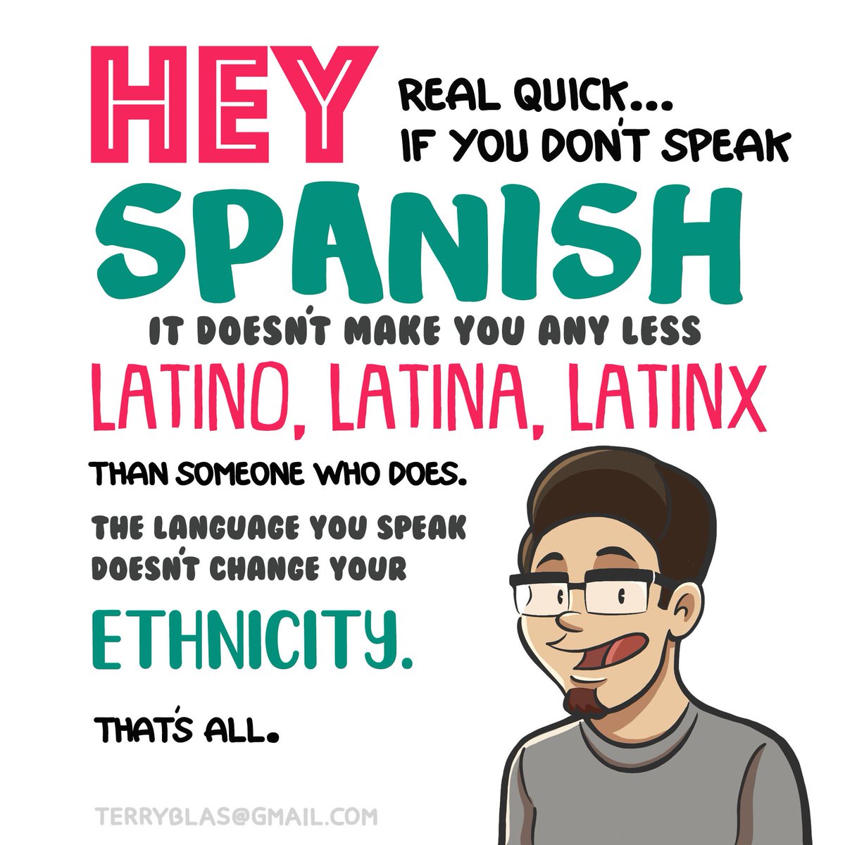 TerryBlas's tweet photo. A little #Latinx reminder for your weekend: https://t.co/qYJBxmZ5xc