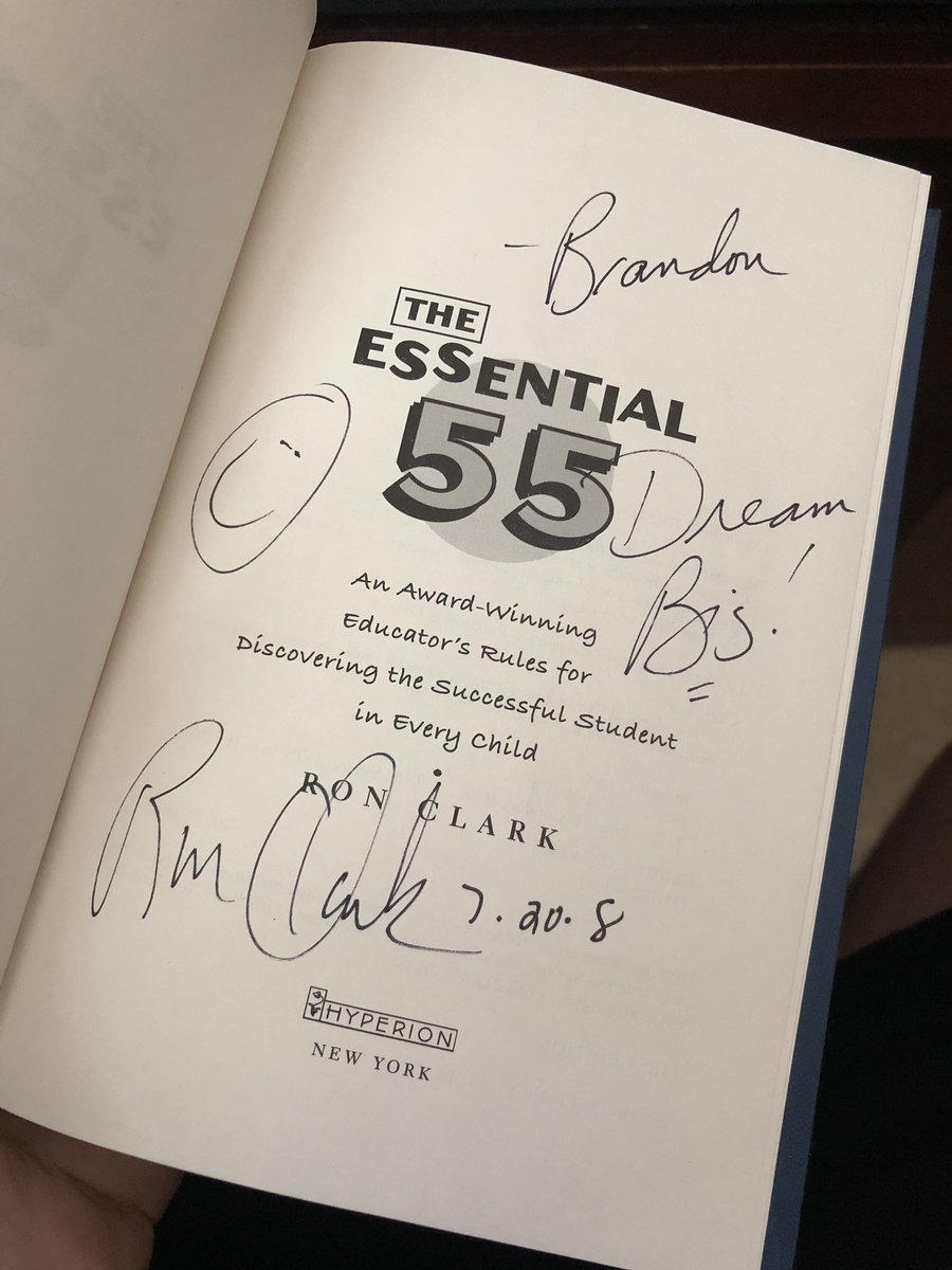 BranJamCampbell's tweet photo. @mrronclark_ on this day, as an NC Teaching Fellow 11 years ago, I met you. You encouraged my classmates and I to Dream Big and to go forth and change the world. The words in the book have such a deeper meaning for me now as a veteran teacher. Thanks for being amazing! https://t.co/uI0R9lbisl