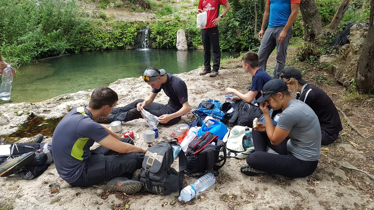 Rickme11or's tweet photo. Outdoor Ed and Public Service students enjoying a tour of Noto in Sicily. Lots of history and interesting geology. As always they managed to  find a spot to cool down. @CalderdaleCol  #etnafinder #everythingispossible https://t.co/BsRfiMOLIE
