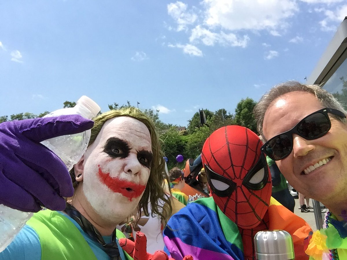 DarrenFisherNS's tweet photo. My gosh we know how to have fun at #Pride @HalifaxPride smiles everywhere and Was! It! Ever! Hot! #prideparade #pridehalifax #Halifaxpride https://t.co/6hUNpAhAUE