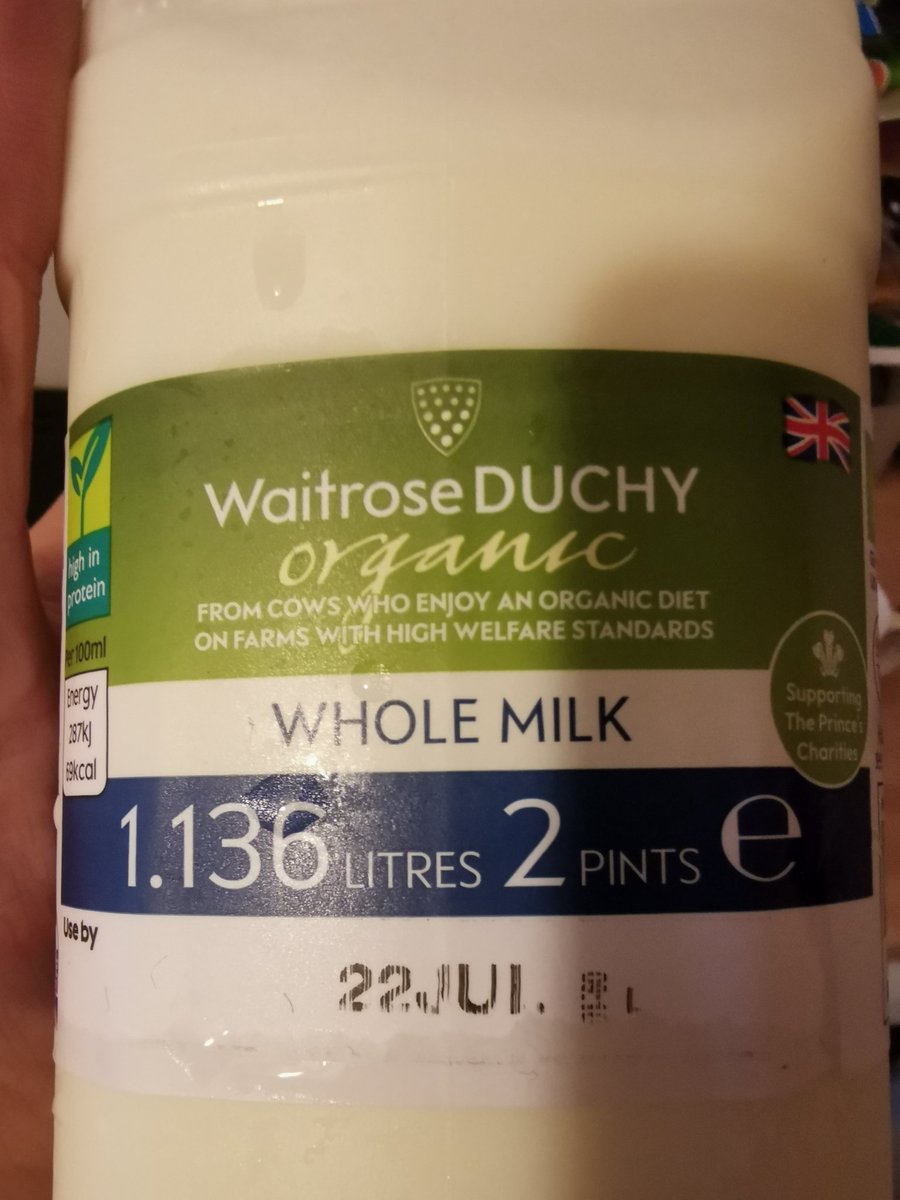 NJPPhotos's tweet photo. @waitrose not happy!!! Organic full fat milk bought less than 3 hours ago and kept in fridge since purchase. Paddock Wood Waitrose if you were wondering! https://t.co/fYWdrPcMc9