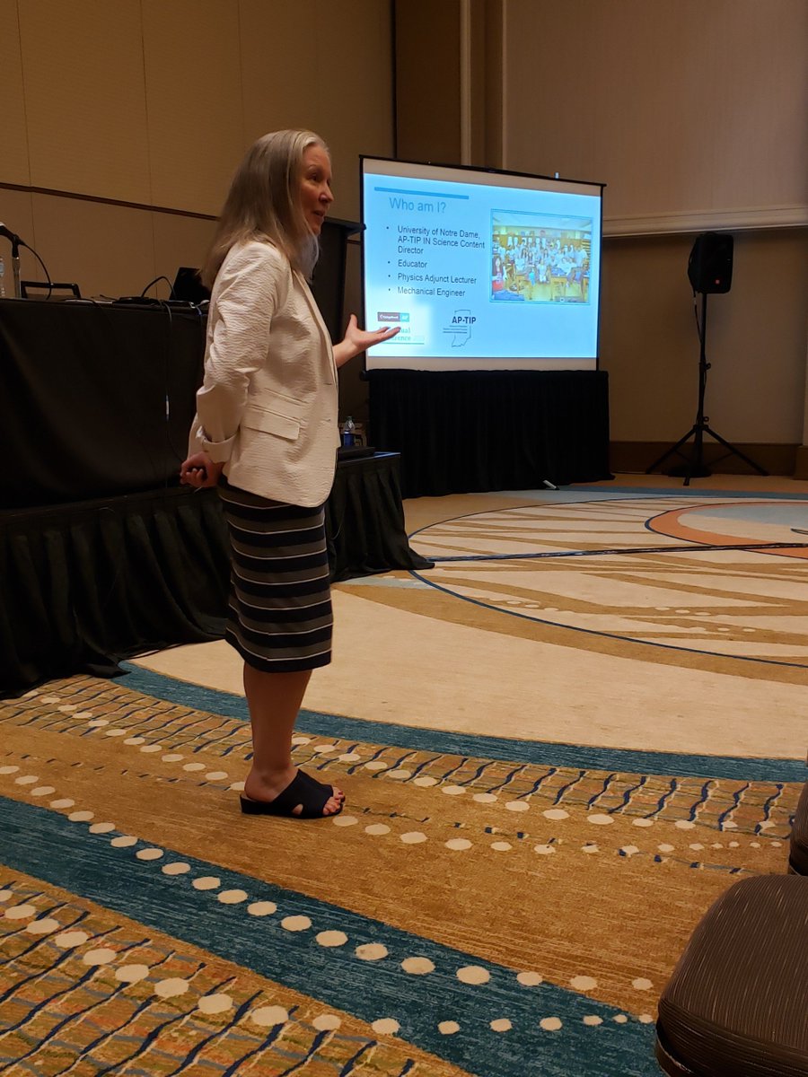 aptipin's tweet photo. Day 2 at the AP Annual Conference, and it's AP-TIP IN Science Content Director Maureen McGrail's turn to present. Great job team! #APTIPIN #APAC2019 https://t.co/n2ylwBFRaA