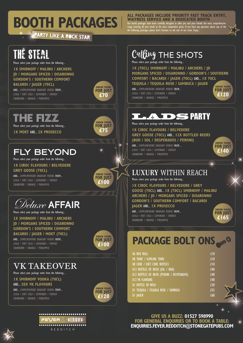 Fever_Redditch's tweet photo. All New VIP packages now availble for parties this weekend! https://t.co/psvX5SdjD0