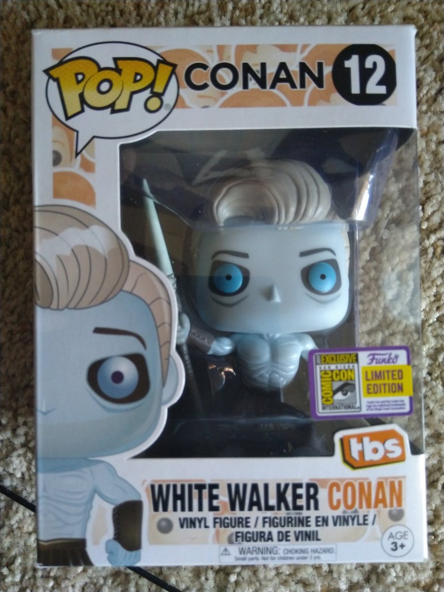 AdanCRodriguez's tweet photo. Somebody interested white walker Conan pop? @ParksAndCons @SD_Comic_Con @TeamCoco #ConanCon #conanpop #SDCC2019 #SDCC https://t.co/dESHO2GmkY