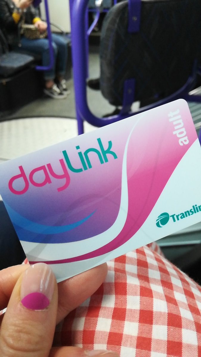 Suzi_Mcilwain's tweet photo. Just been given this #DayLink card on the @Translink_NI @GliderBelfast. Entitles me to £3 day tickets as opposed to the £4.20 ones- bargain! https://t.co/E7t3qBWnXW
