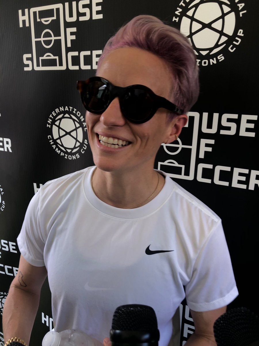 “I feel like this city is quickly becoming one of the premiere sports cities in our country and to be able to bring something new and exciting like the ⁦<a href="/MLS/">Major League Soccer</a>⁩ to Charlotte would be pretty dope,” ⁦<a href="/mPinoe/">Megan Rapinoe</a>⁩ tells us during Q&amp;A with reporters at Romare Bearden Park
