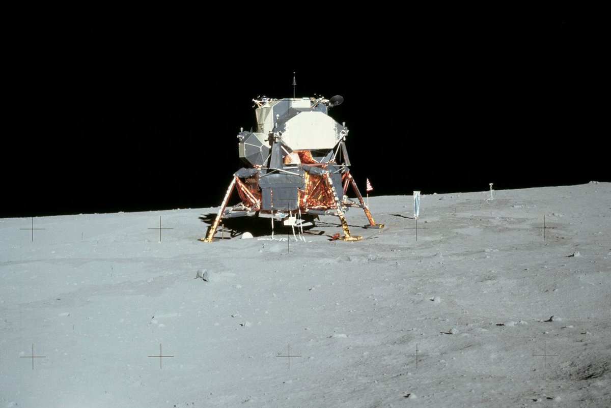 markmccaughrean's tweet photo. "Houston, Tranquility Base here. The Eagle has landed."
20:17:40 UTC, 20 July 1969AD
#Apollo50th https://t.co/yt847HrVD6
