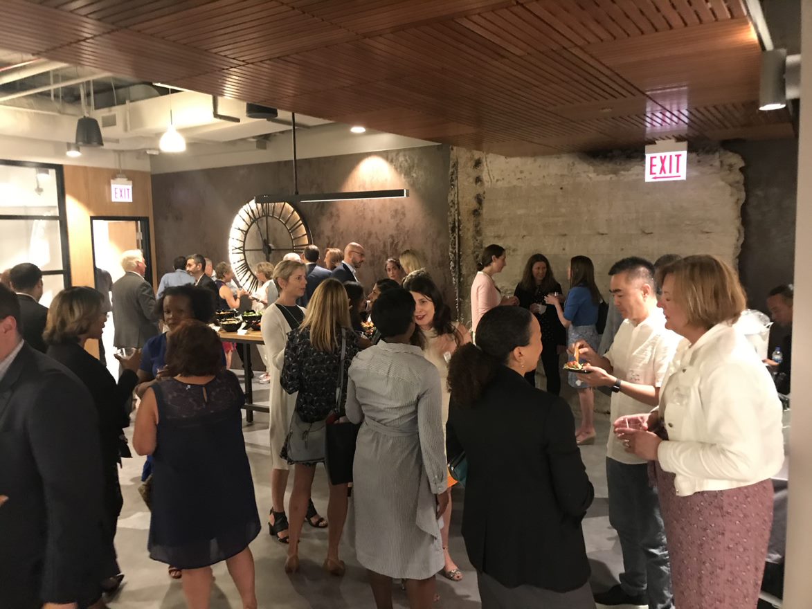 RelativityHQ's tweet photo. Earlier this week we hosted a @C2CChicago event on social impact for community leaders & executives with keynote speaker Mary Nesbitt, CEO of Vistria Group & Chairman of the @ObamaFoundation After the program, attendees helped put together school supply kits. #RelativityGives https://t.co/80S5voElgw