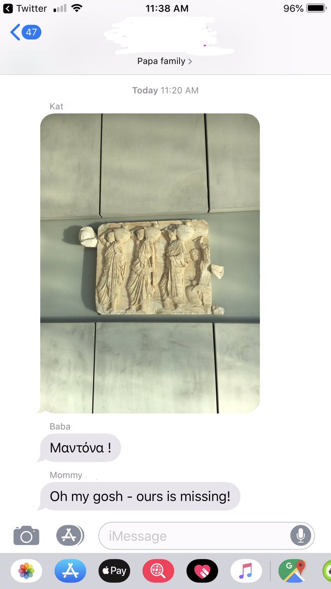 greekrelate101's tweet photo. when you have a marble frieze replica in your house and you sister finds it in the acropolis museum #justgreekthings https://t.co/rbMsPrcVx5