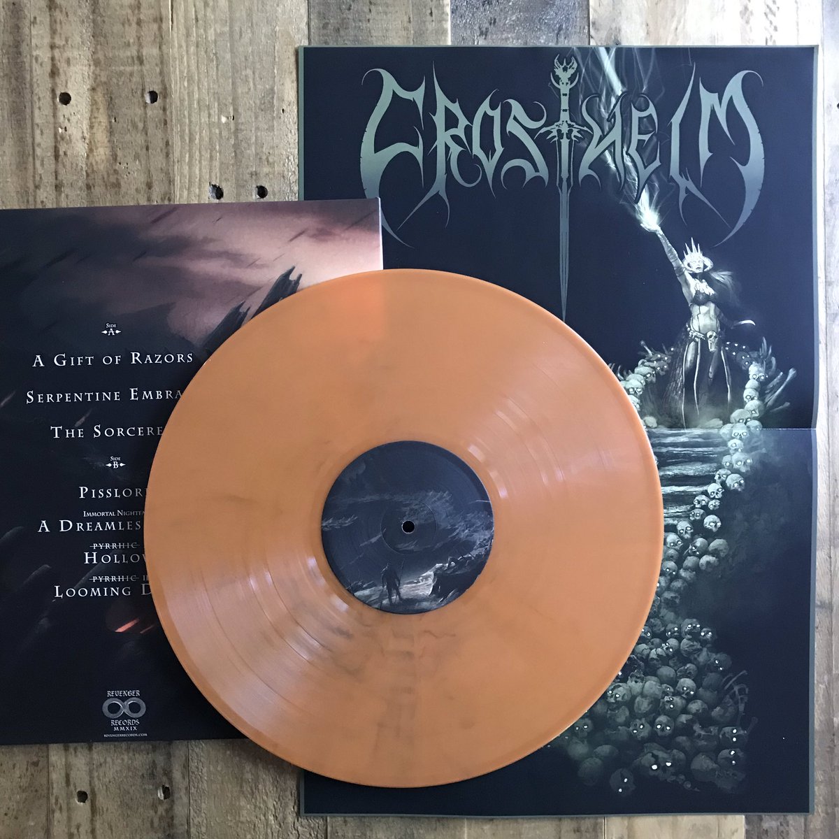 doomedparade's tweet photo. @Village_Reviews @MoMetalTrax @HeaviestofArt @TheMetalScholar @laiho_apollo @HeavyMetalYetii @KManriffs @UniqueHiFi @SabreHess @perroju666 @docvader2 Finally arrived.

#Frosthelm - #Pyrrhic

Art by Raymond Swanland. Look him up, his work is amazing. https://t.co/nwBIpte7me