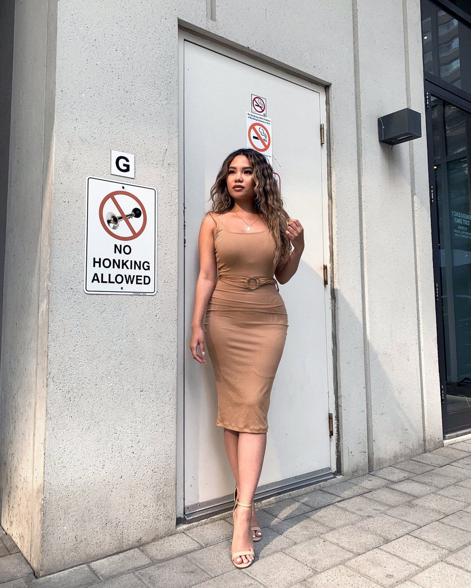 SirensFashion's tweet photo. No honking allowed 🚫 #sirensbabe @dawnealiza is stealing all the stares in our "Ring Belt Ribbed Midi Dress" https://t.co/5QjmMT6Bnn

#sirensfashion #ootd https://t.co/mWqtQMIonn