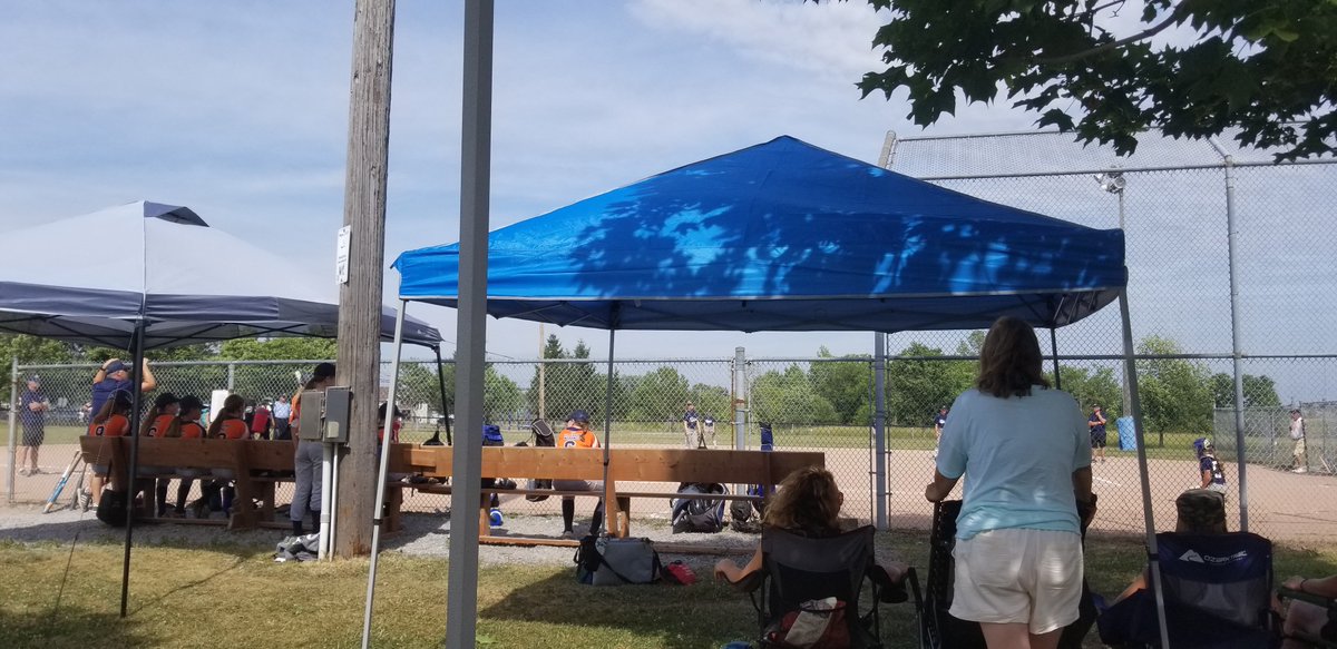 SoftballOntario's tweet photo. Well into day one here in #Kingston and there has been some great competition so far. 

Thank you to Pita Pit (627 Fortune Crescent, Kingston, ON) for keeping us hydrated on this very warm day.  

#FHLSProv19 @KSG_MISS https://t.co/ywbaQ0Kv0f