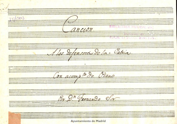 LOS ECOS DEL ROMANTICISMO ESPAÑOL Fernando Sor: guitarrista y compositor catalán. Cuando Napoleón invadió España escribió 'Canción de los defensores de la patria'. Un ballet suyo, Cenicienta, inauguró el teatro Bolshoi de Moscú. http://dbe.rah.es/biografias/8386/jose-fernando-macario-sor-montadas