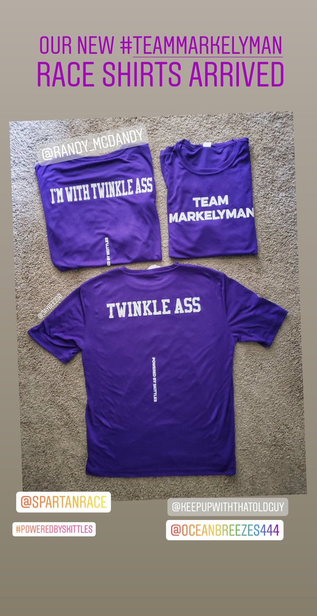 #TeamMarkelyman got some new race shirts 😏

#SpartanRace #PushHarder #commit #OCR #trifectachaser