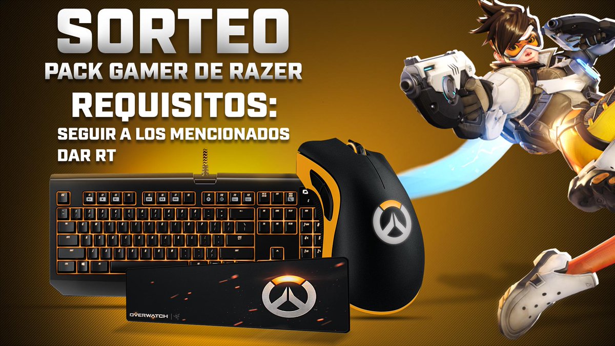 💥🎁SORTEO DE PACK GAMER RAZER💥
(Mouse + Teclado + Pad)

➡Para participar: Haz #RT, sigue a <a href="/ProGamesTM/">PRO GAMES™🎮</a> y a @BLOWSGG

Termina: 27/07👍

¡SUERTE! 🍀