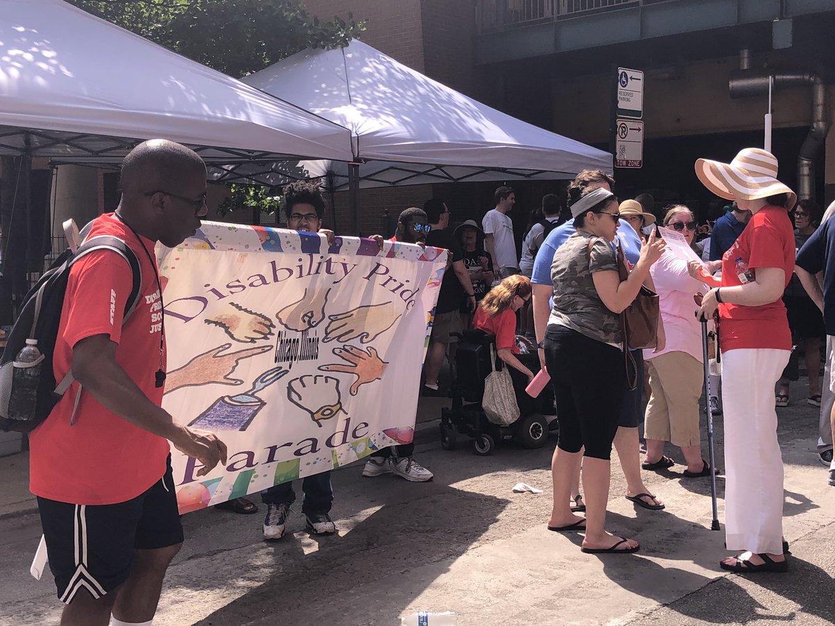 drsitu's tweet photo. Attended my first &amp; 16th Annual #DisabilityPrideParade 2019 at Chicago. We marched braving extreme heat to make it clear that #DisabilityPride is #SocialJustice. #DisabilityRight #inclusion #A11y #UNCRPD https://t.co/1Gq2MT0MQW
