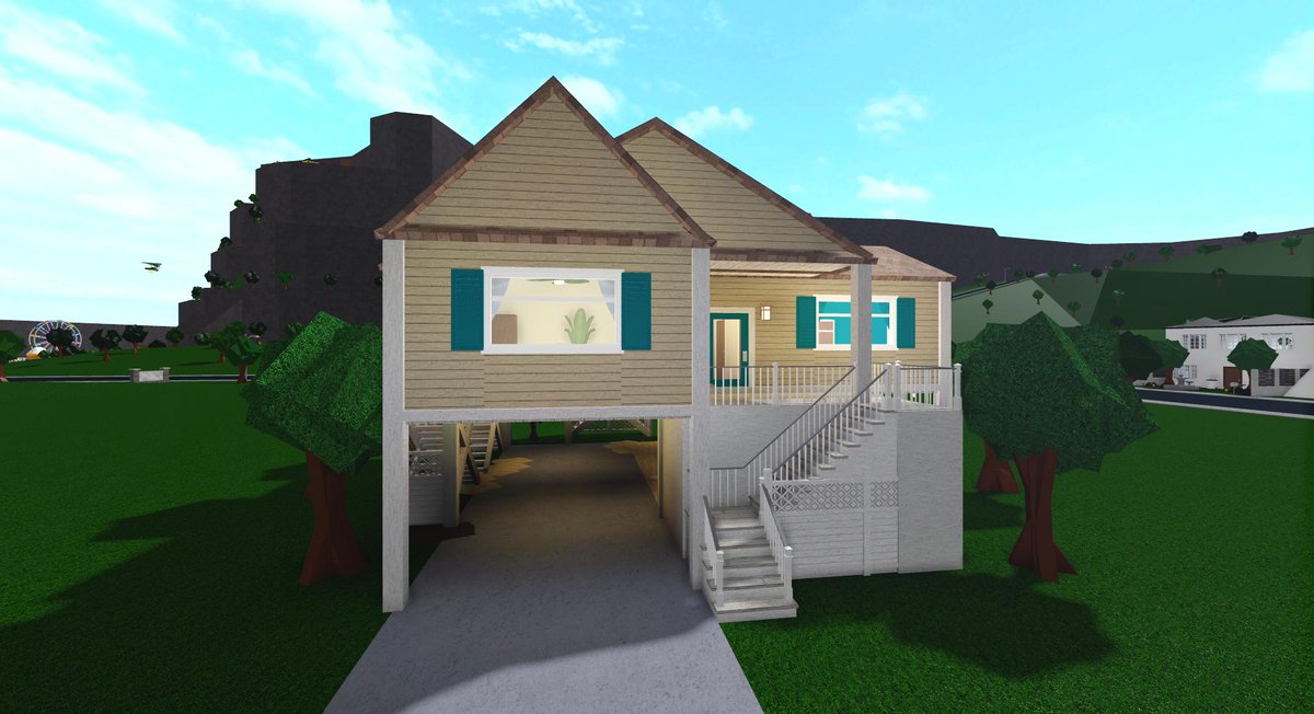 I did a smaller beach house which was more simple but I loved the color sch...