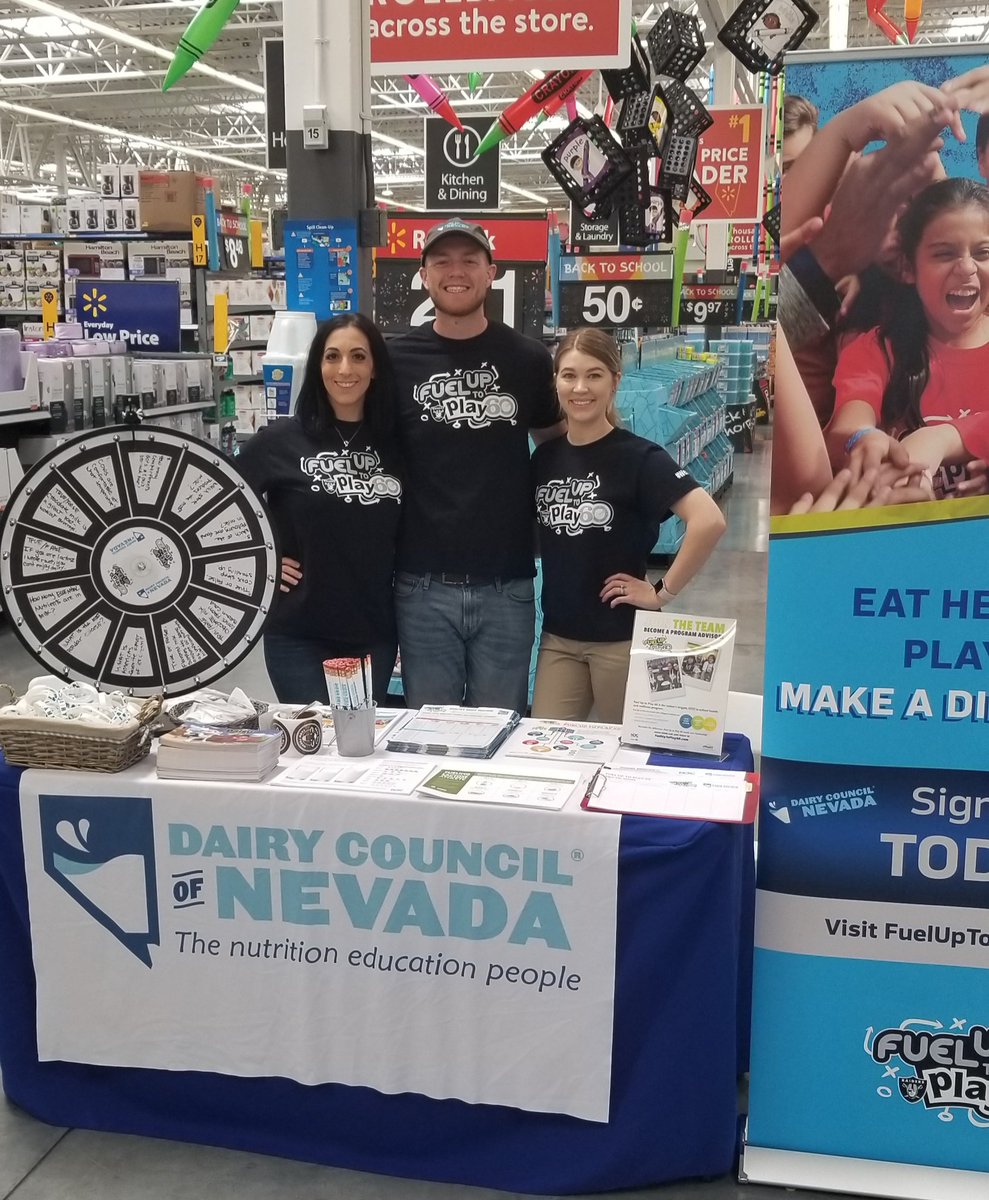 Come on out today and visit our table for the back-to-school and wellness event at @Walmart on Blue Diamond Rd, 89178!! We're here til 7pm 🕖. 🌞🥛🏈🏫🎒👩‍🏫🚌❤
#FuelGreatness #WeLeadNV