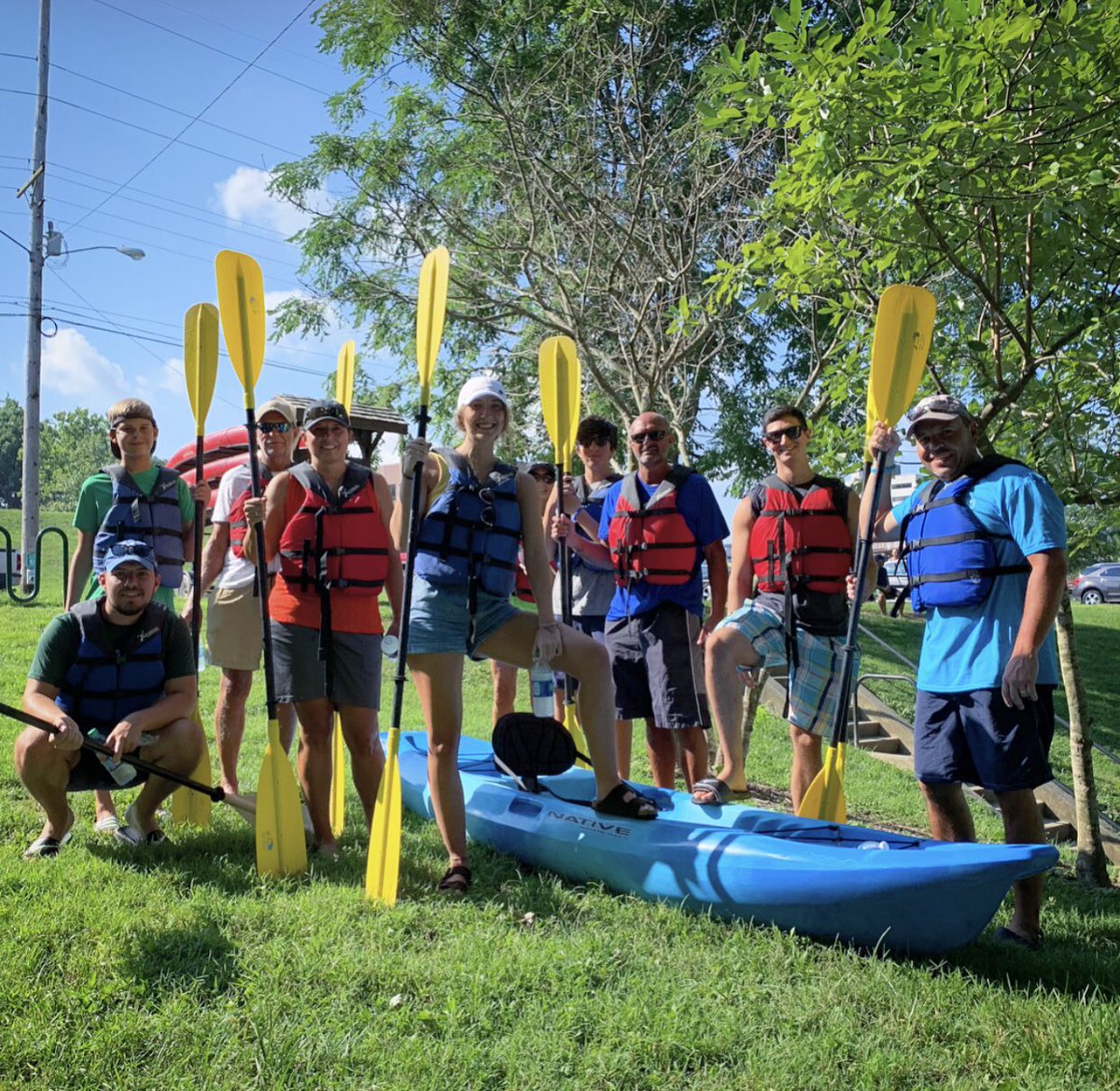 bss1974's tweet photo. It was HOT but it was FUN. First time kayaking &amp; it was a blast. #KYRiver #KayakKY #Kentucky https://t.co/MXojaUcJ5P