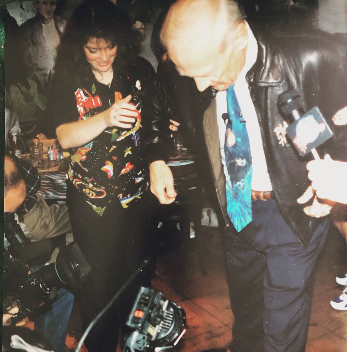 MMSPR's tweet photo. That day that @TheRealBuzz landed on @PlanetHollywood @mallofamerica - Sept ‘96. #MoonLanding #Apollo50 #Apollo11 #outofthisworld #lovedthatjob https://t.co/bhJ7m2ygez