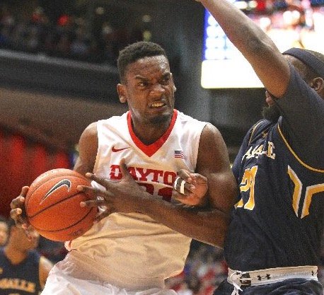 DavidPJablonski's tweet photo. Ryan Bruns filling in admirably for Dyshawn Pierre, who always had the fiercest looks while looking for a shot. https://t.co/U7PBrtc2JJ