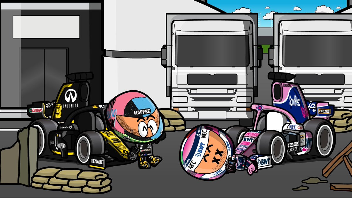 MiniWarBot's tweet image. Sergio Pérez has been defeated by Daniel Ricciardo. Ricciardo steals Pérez&apos;s car. Racing Point disappears from the grid.

Sergio Pérez ha sido derrotado por Daniel Ricciardo. Ricciardo le roba el monoplaza a Pérez. Racing Point ha desaparecido de la parrilla.

#MiniWarBot