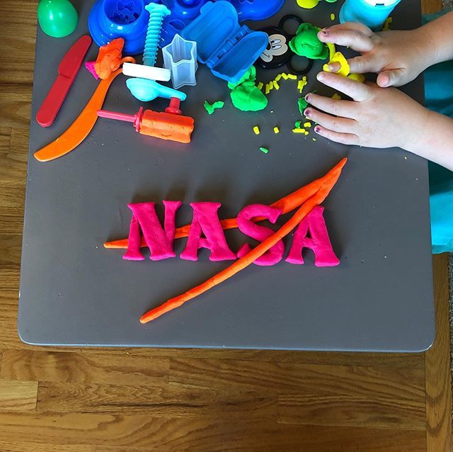 #32: That’s one small play-doh for man, one giant leap for mankind. #play-doh #playdoh #typography #lettering #handlettering #design #graphicdesign #nasa #nasalogo #moonlanding #50thanniversarymoonlanding