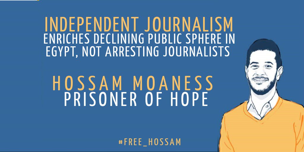 Independent Journalism enriches declining public sphere in #Egypt, not arresting journalists.

#FreeHossam
Hossam Moaness: Prisoner of Hope 

[more info via link] rightscable.com/2019/07/20/egy…
