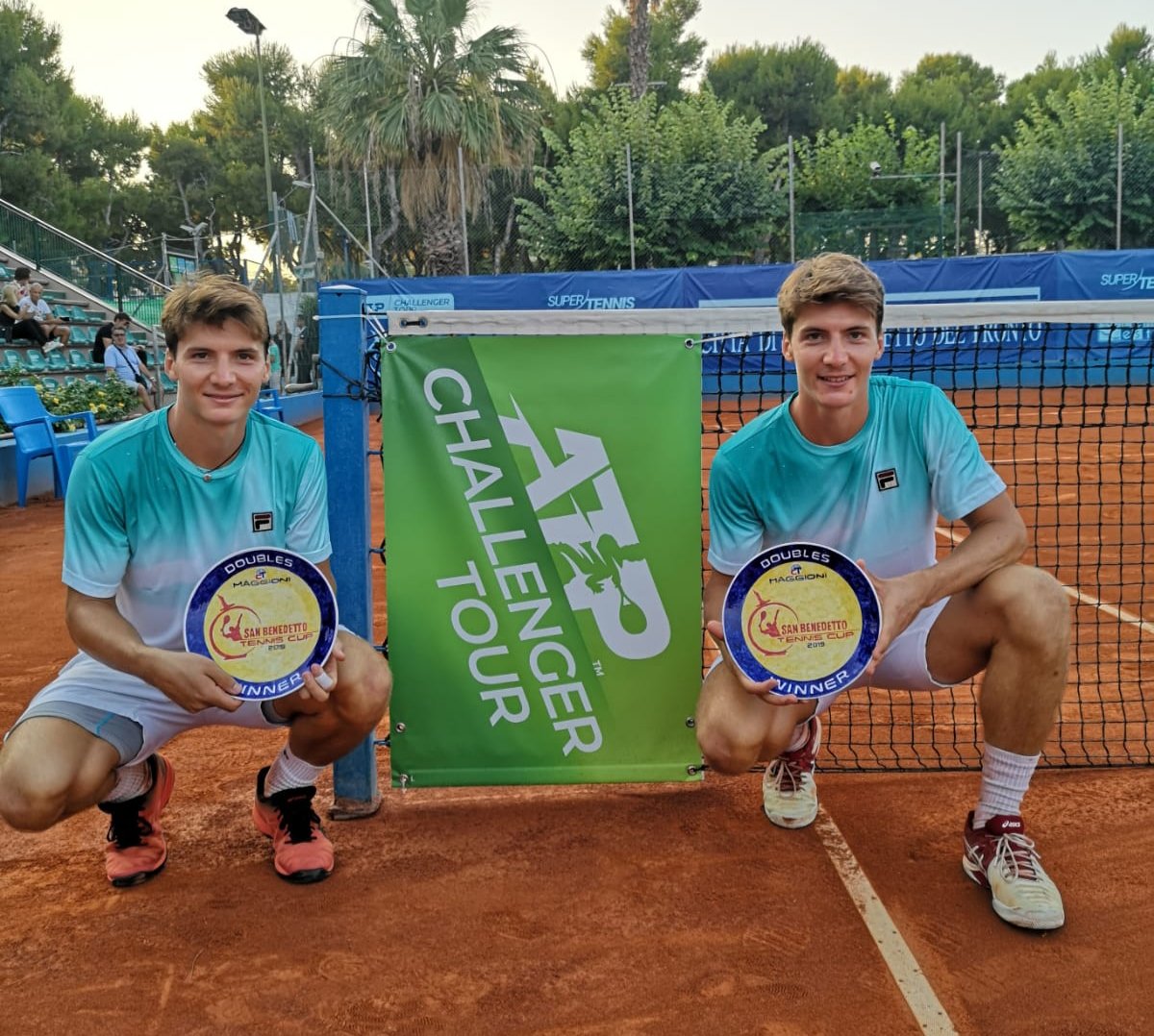 Entering the week, 🇭🇷 brothers Ivan &amp; Matej Sabanov had won 22 Futures titles together.

On Saturday, they lifted their first #ATPChallenger 🏆🏆. Champions in San Benedetto!