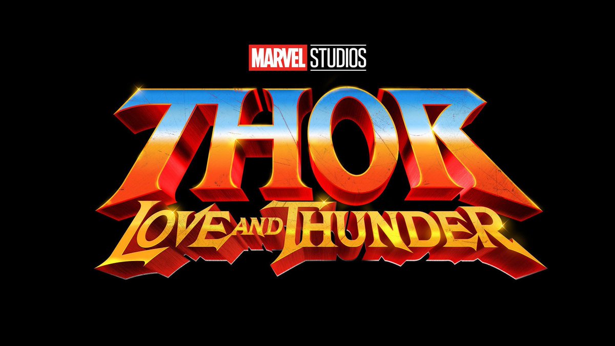 九十九屋きゃの十三 Pa Twitter ソーの新作 Thor Love And Thunder のロゴがすごく８０年代海外アニメっぽさがあっていいねぇ