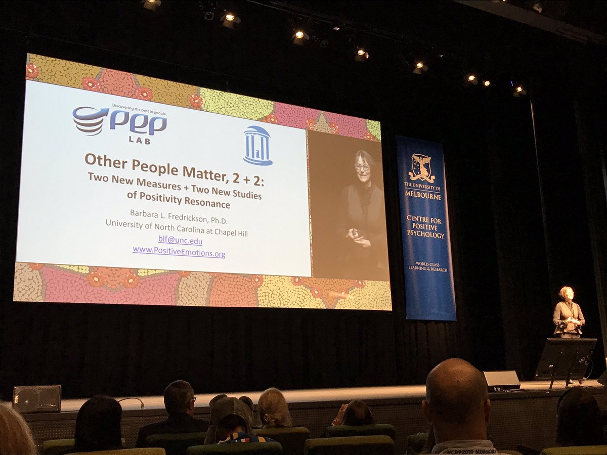 awengblom's tweet photo. One positive emotion is more important than the other: #love especially in positivity resonance with others. Laughing, celebrating, compassion, pride #WCPP2019 https://t.co/ChaJpQ8HXH