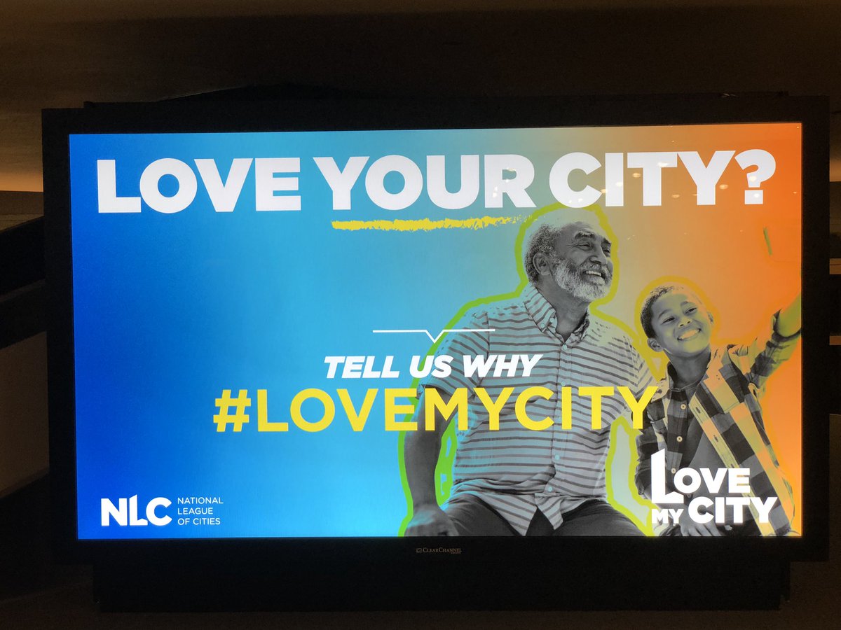 ErinRian's tweet photo. I spy @leagueofcities #LOVEMYCITY at the Minneapolis/St. Paul airport! Grateful to be home @CityMinneapolis after a week of business travel. Why do you love your city? https://t.co/K9YqQJCP4j