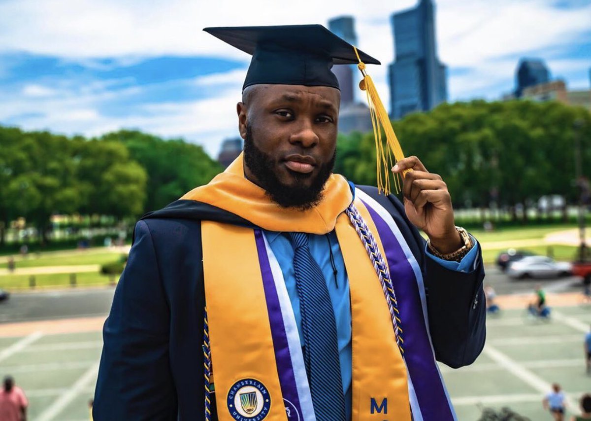 NativeSonNow's tweet photo. Degreed up! We see you @kingra27 #graduation #RN #MSNI #Blackmenexcel #academics #NativeSon 📷: @mikechismphotography https://t.co/XIi3guHGSm