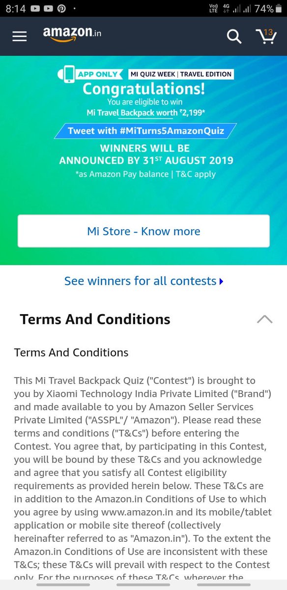 amazon mi backpack quiz