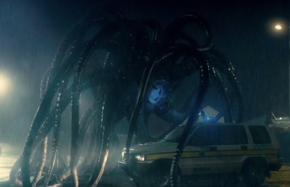 Grabbers is on Hulu. If you’ve never watched, ya really should. It’s an Irish film. It’s got drinking, creatures and laughs.