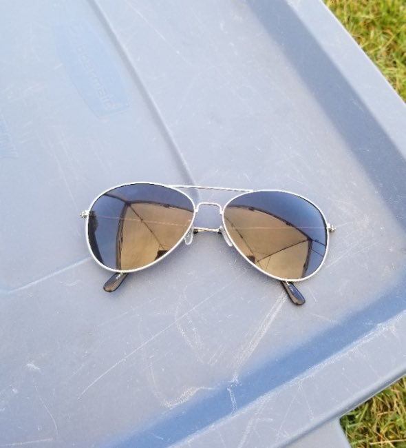 LuttonClassic's tweet photo. Sunglasses and an umbrella left behind at Woodview park. https://t.co/SN4xoH7R8h